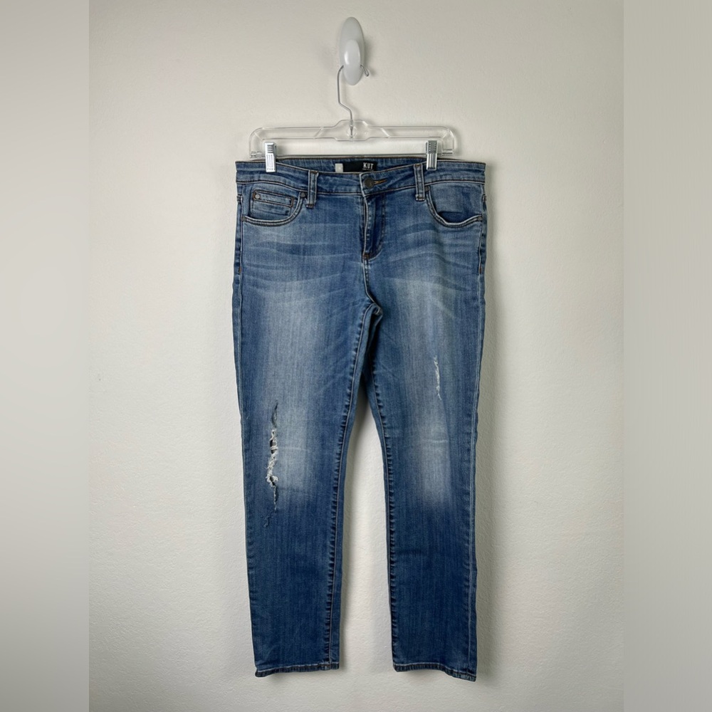 Kut from the Kloth Distressed Straight Leg Jeans